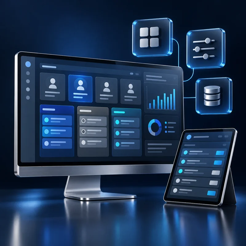 Application for customers, tasks and reports