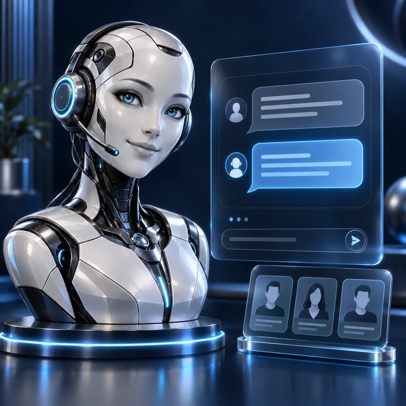AI assistant with a conversation interface